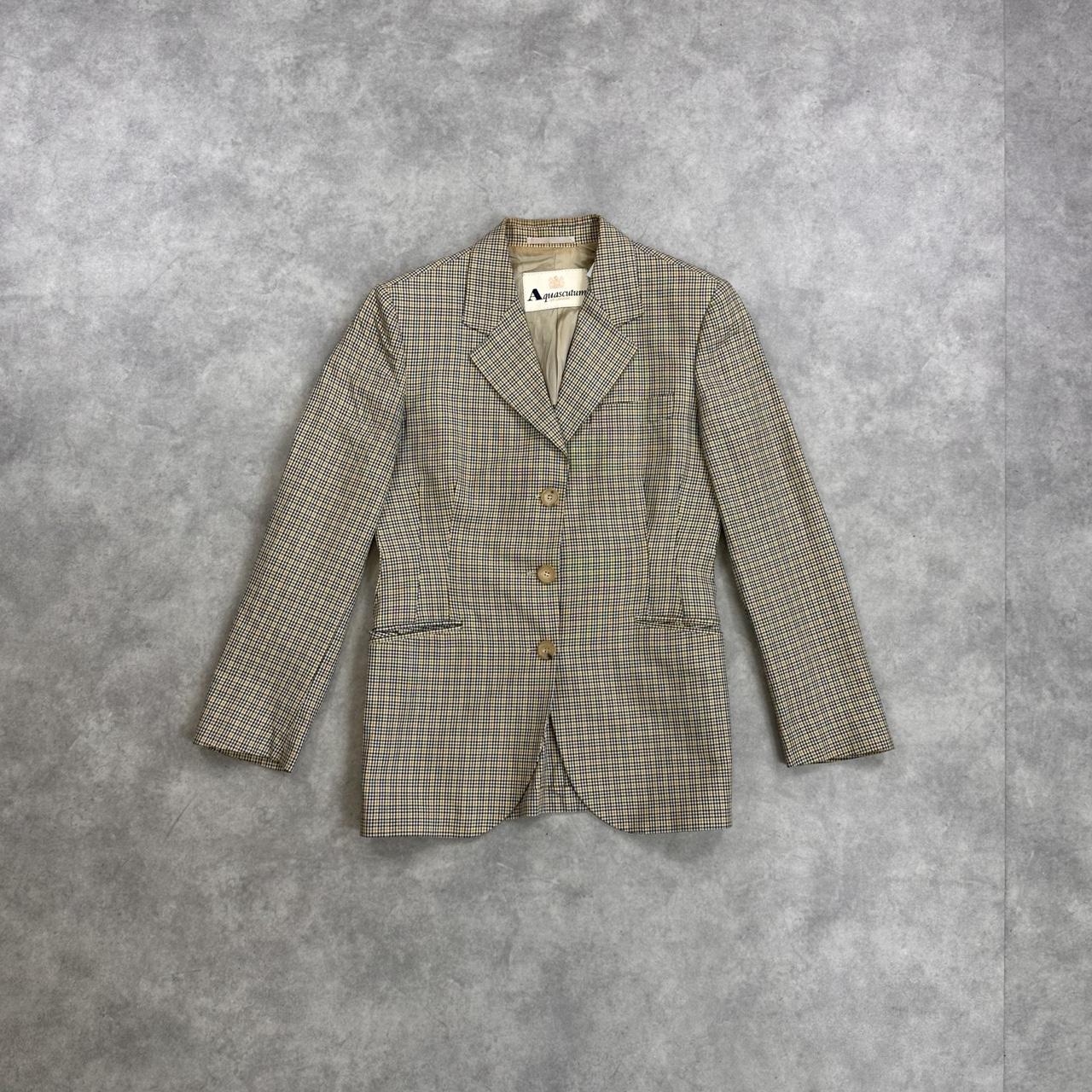 Aquascutum check blazer
