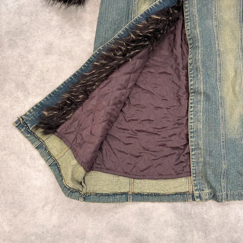 Vintage denim Penny lane coat