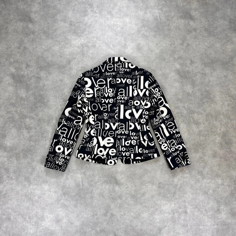 Moschino print blazer