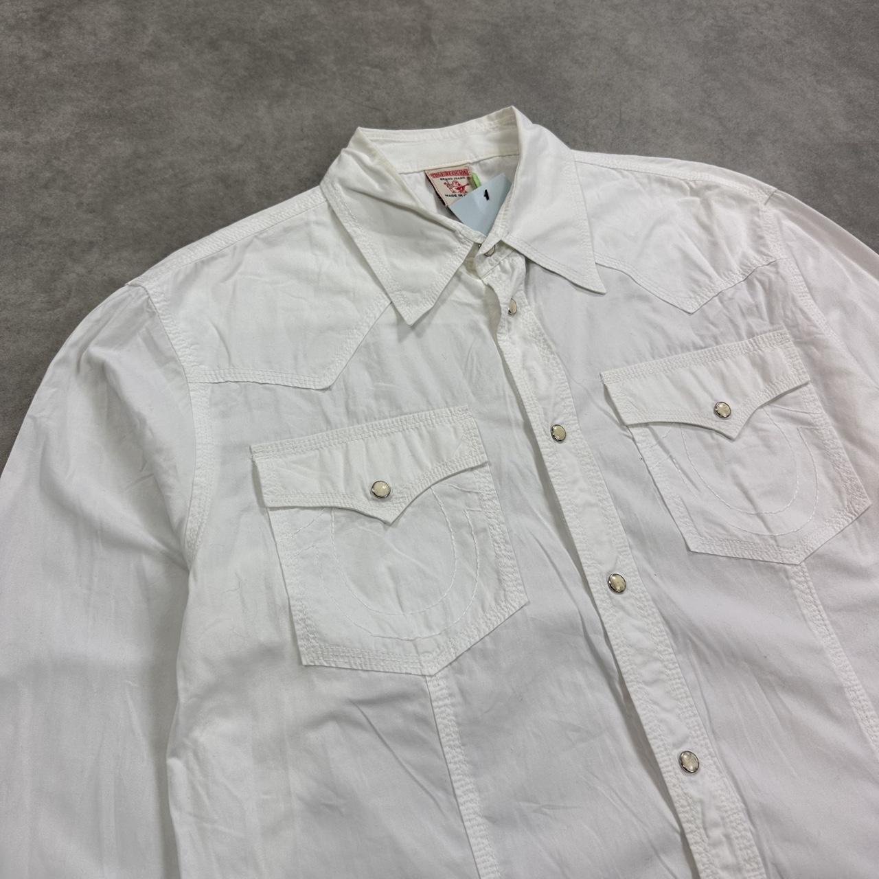 True Religion White Button Up Shirt