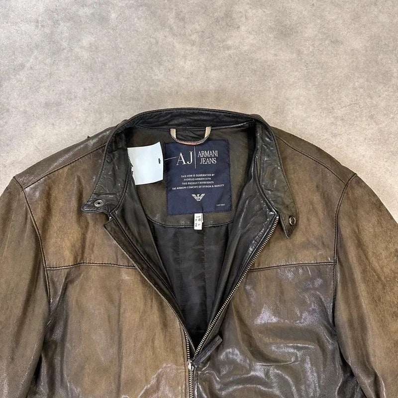 Armani Jeans lambskin jacket