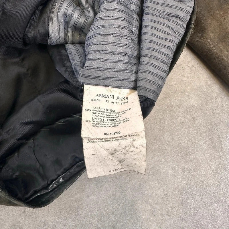 Armani Jeans lambskin jacket