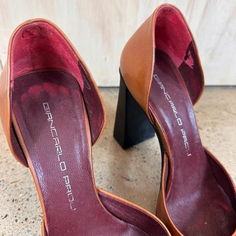 Giancarlo Paoli leather heels