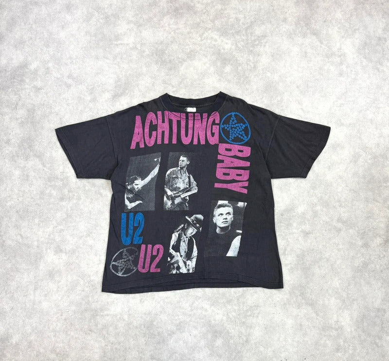 Vintage U2 print band t-shirt