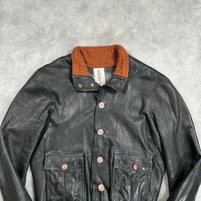 Vintage Leather bomber jacket