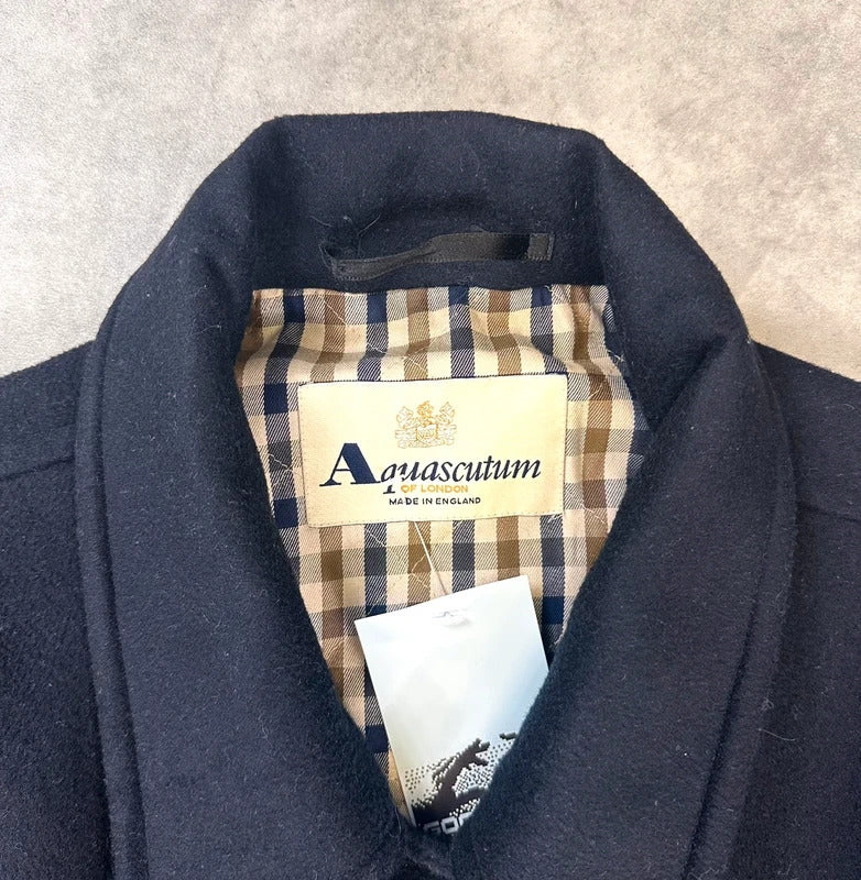 Aquascutum double breasted wool coat