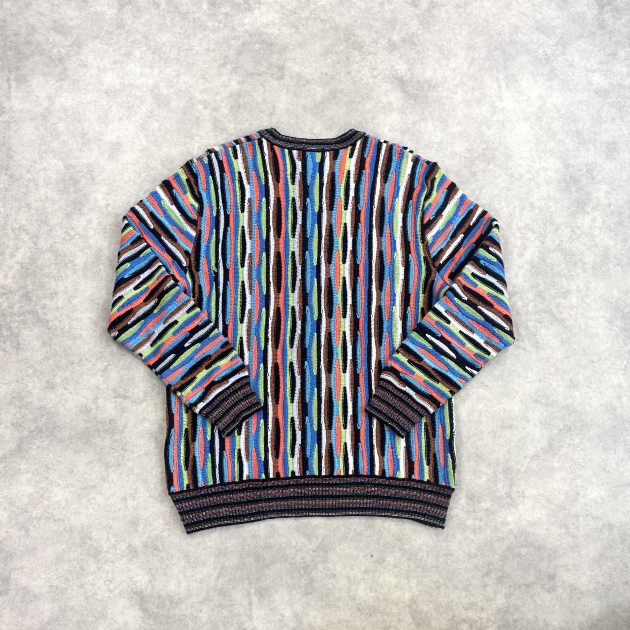Vintage 3D abstract knit jumper