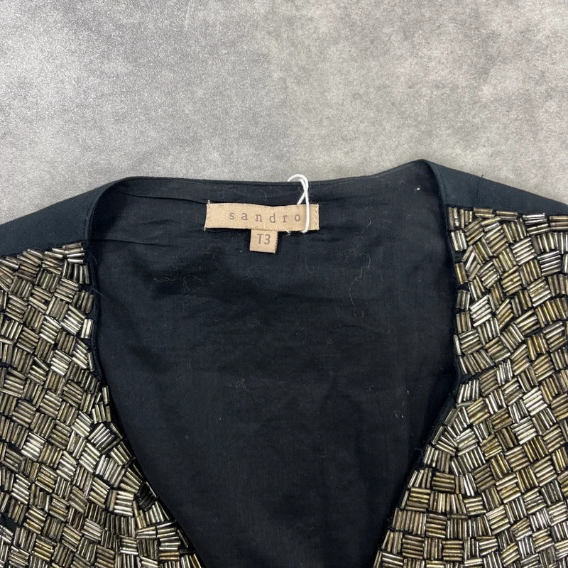 Sandro Paris Beaded Waistcoat