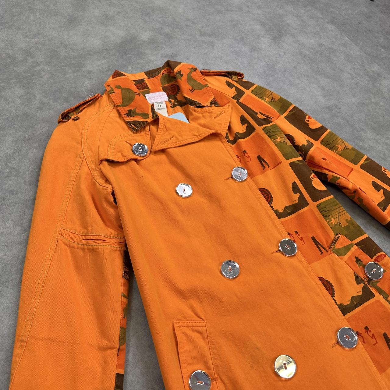 Custo Barcelona orange trench coat