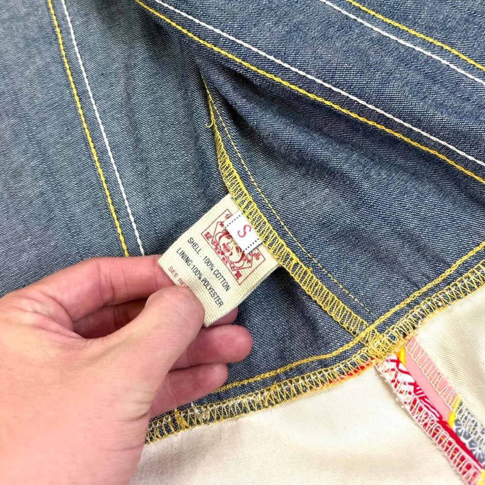 Evisu denim coat