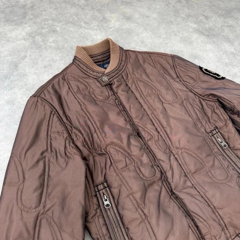 Armani Jeans quilted bomber jacket