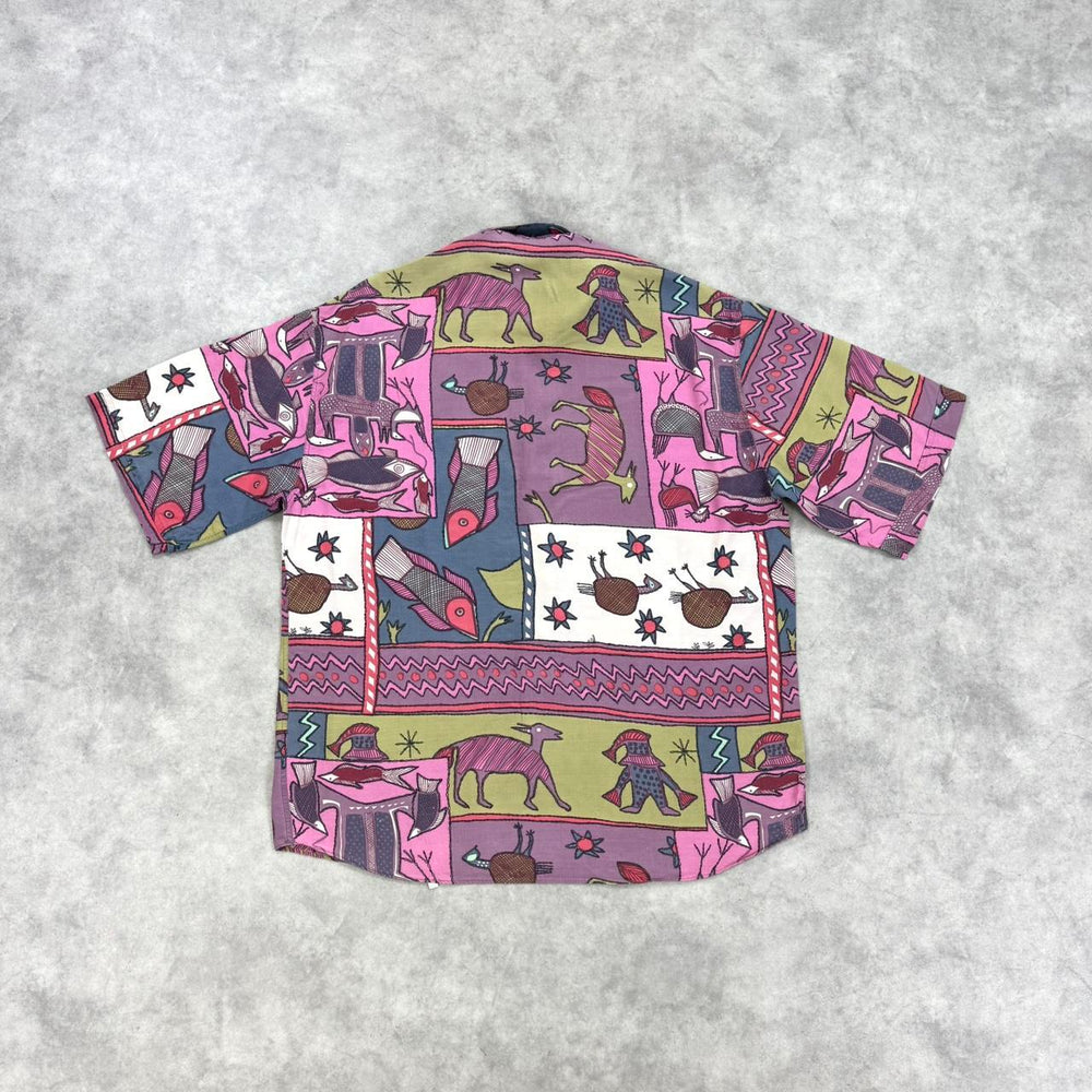 Vintage silk print shirt