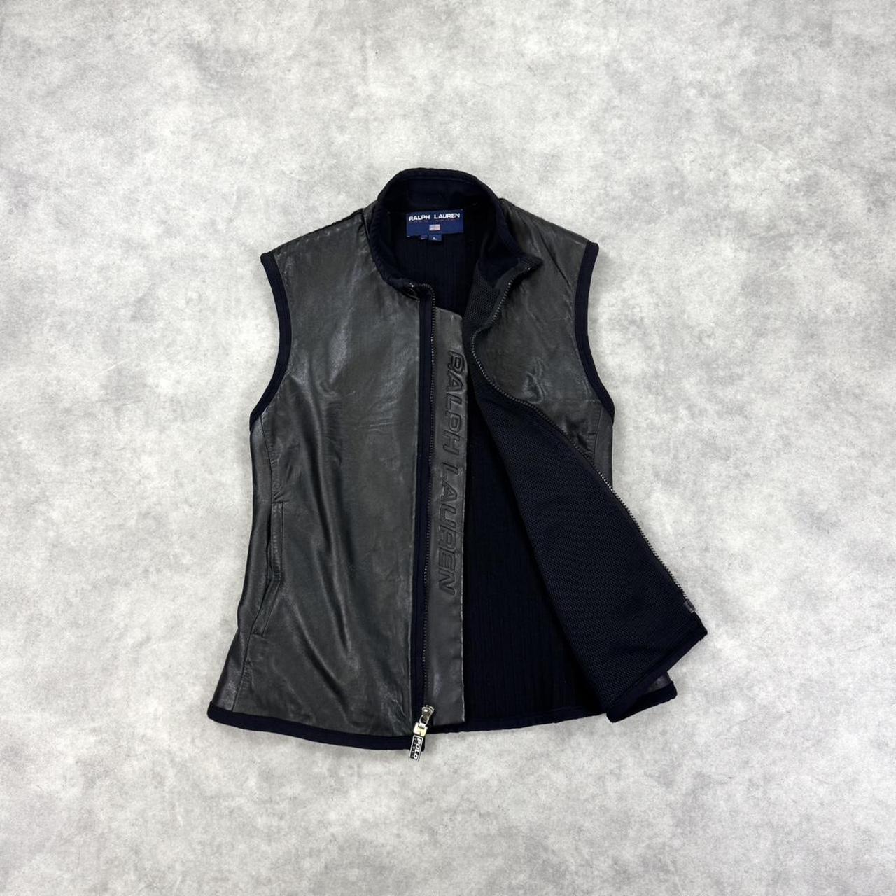 Vintage Ralph Lauren Polo Sport leather gilet