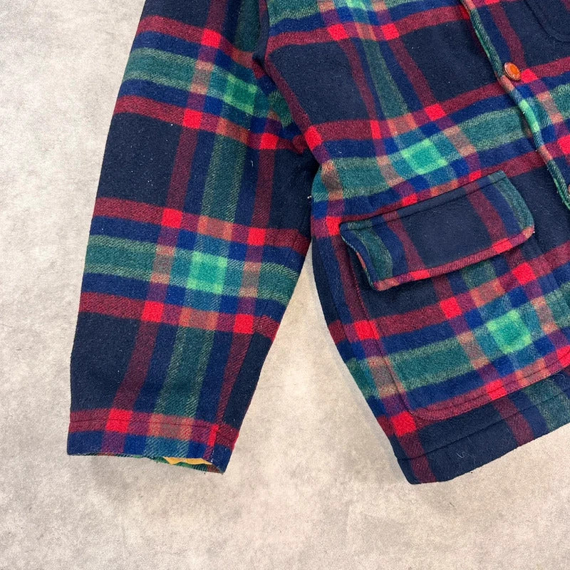 Vintage Levi’s check plaid utility jacket