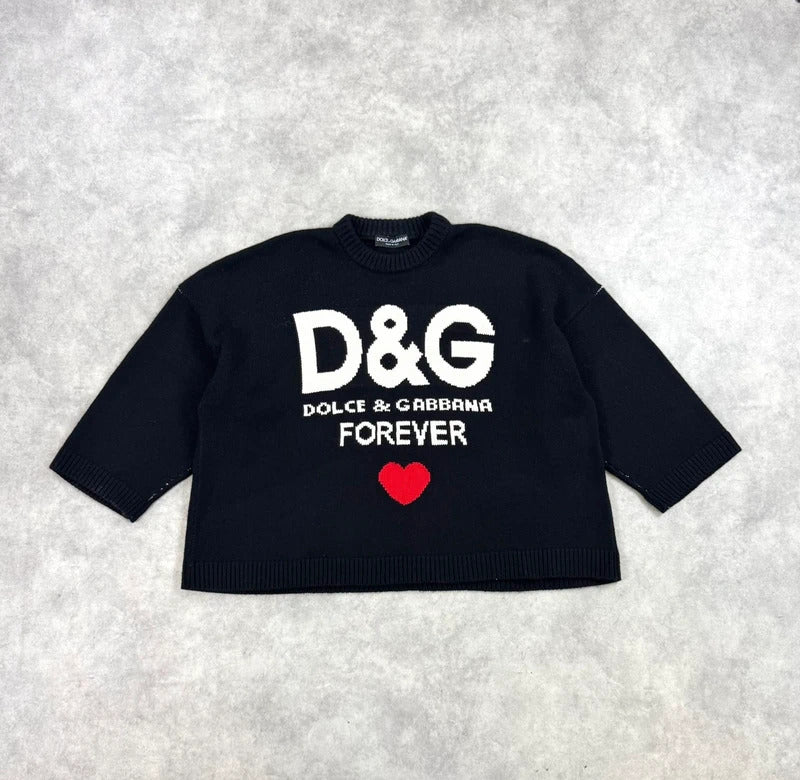 Dolce & Gabbana spell out cashmere knit jumper