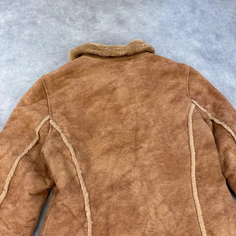 Vintage faux shearling coat