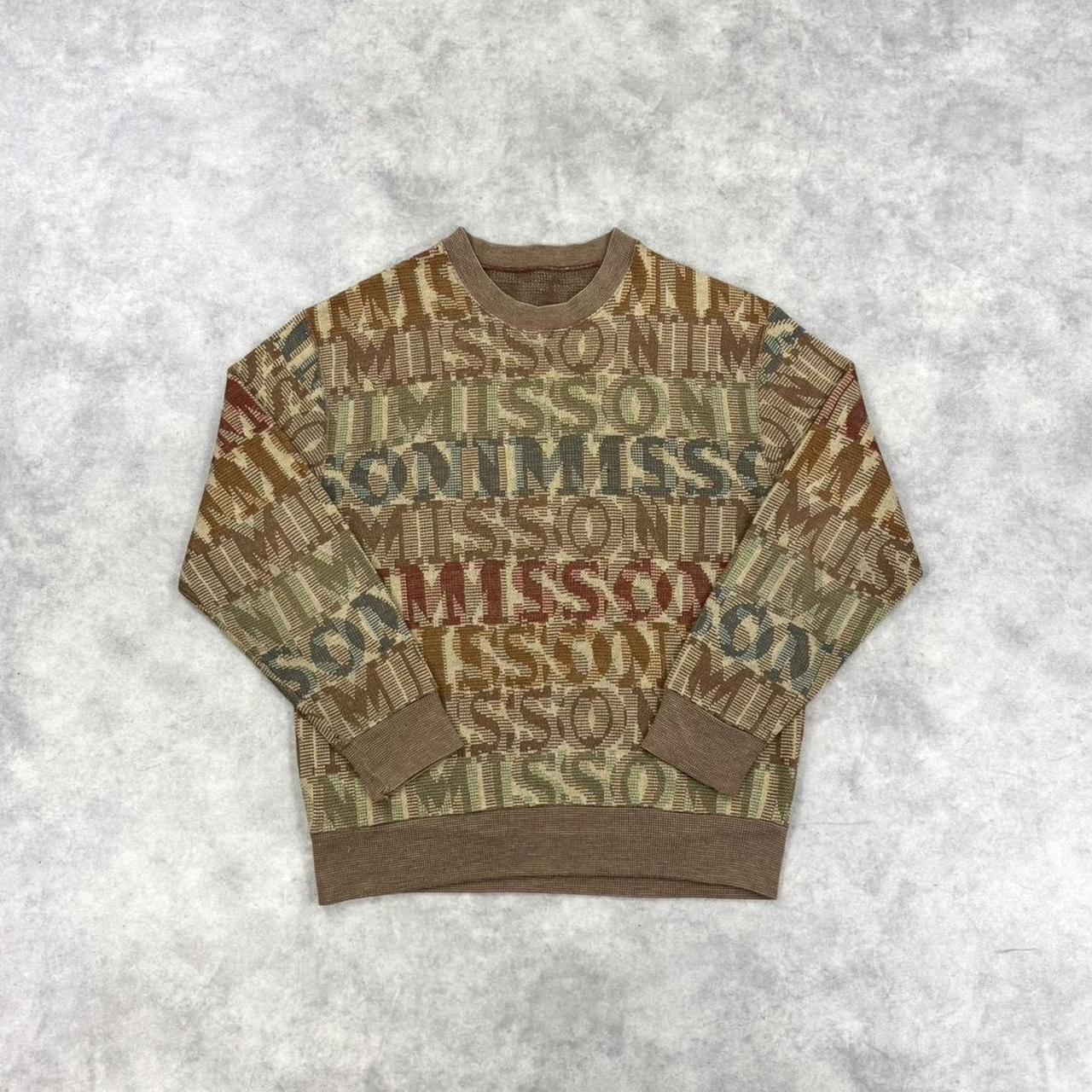 Vintage Missoni spell out knit jumper