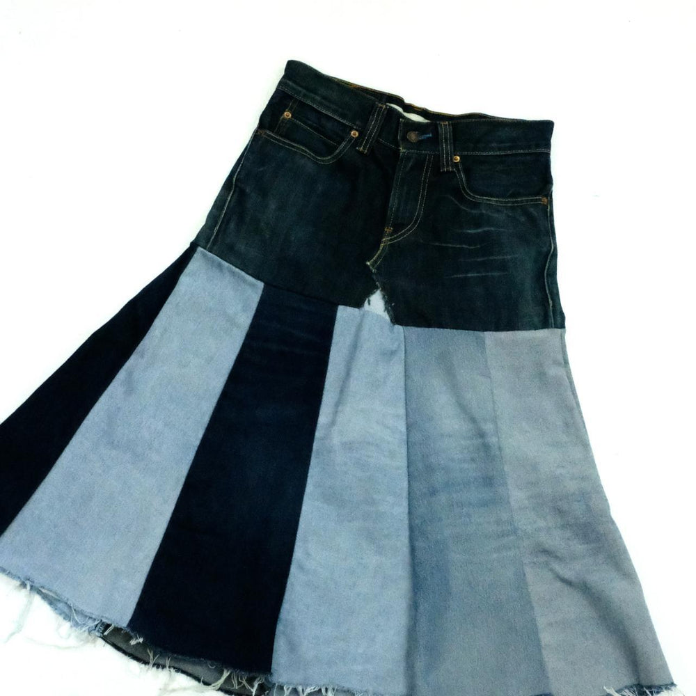 Rework Levis denim skirt