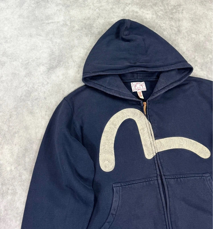Vintage Evisu logo hoodie