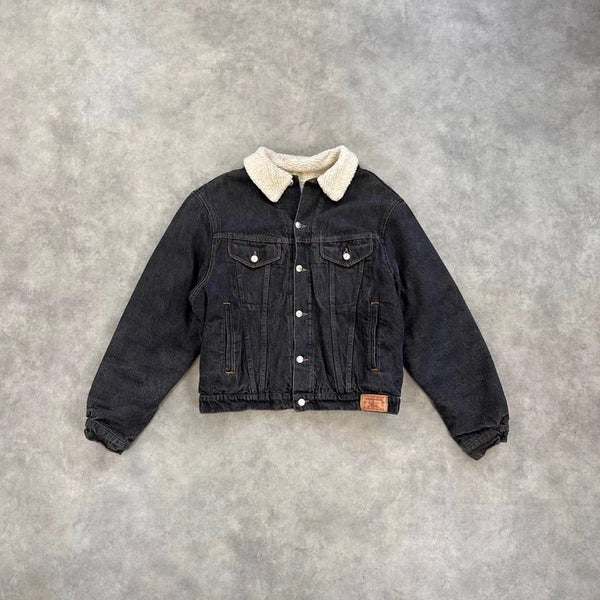 Fiorucci denim sherpa jacket