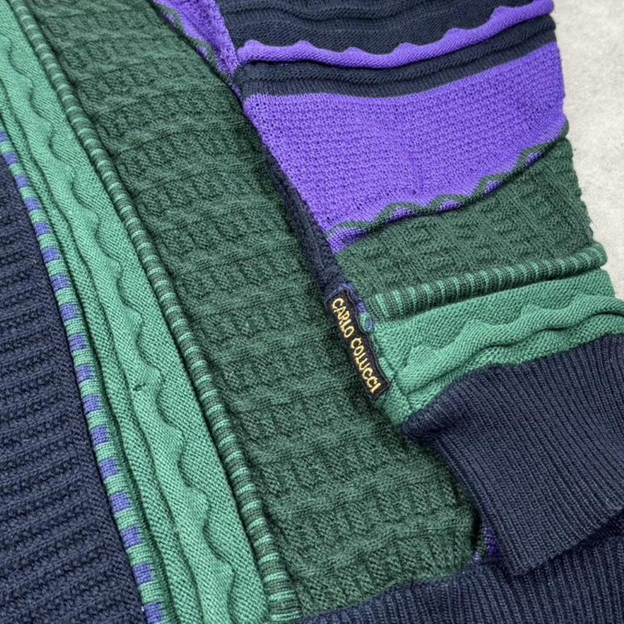Vintage Carlo Colucci striped knit cardigan