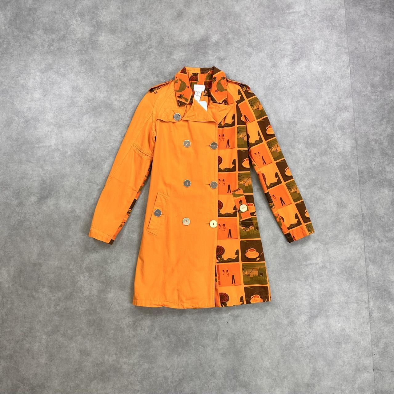 Custo Barcelona orange trench coat