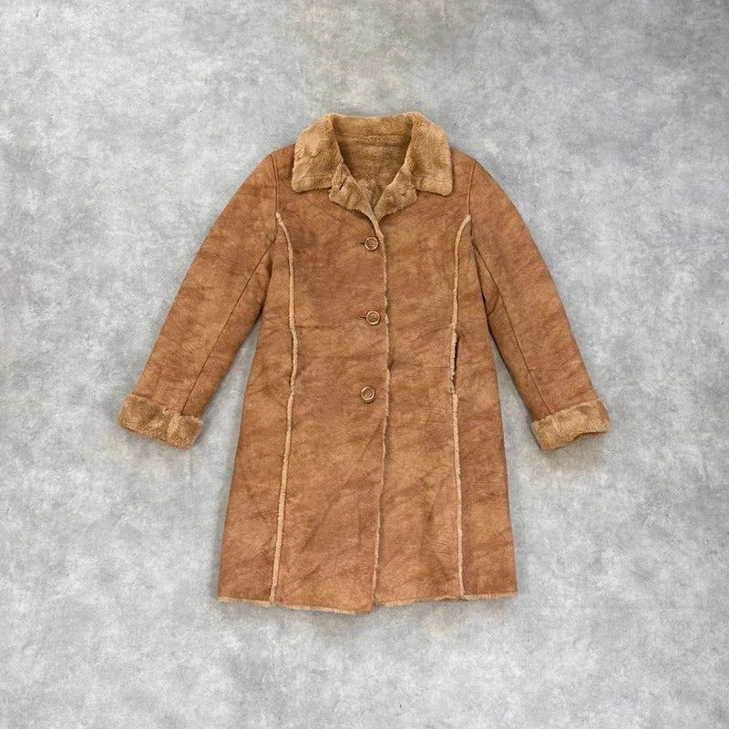 Vintage faux shearling coat