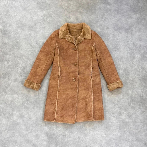 Vintage faux shearling coat