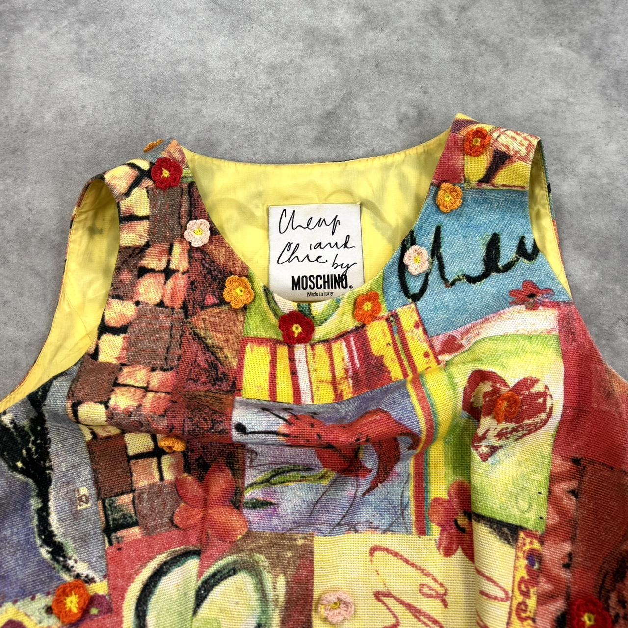 Vintage Moschino floral print dress