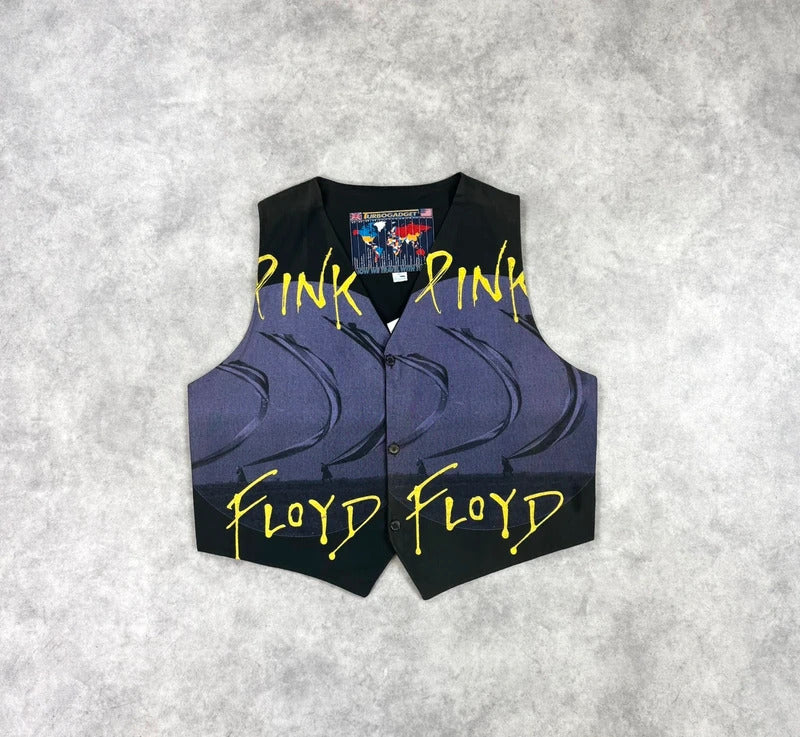 Vintage Pink Floyd print waistcoat