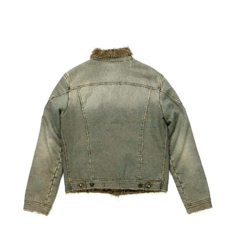 Roberto Cavalli Sherpa Denim Jacket