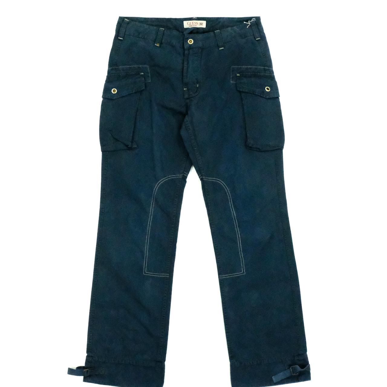 Y2K Navy Guess USA cargo trousers