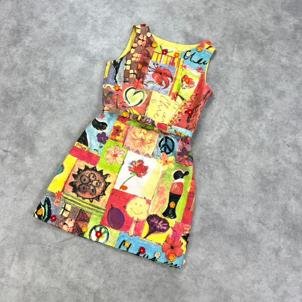 Vintage Moschino floral print dress