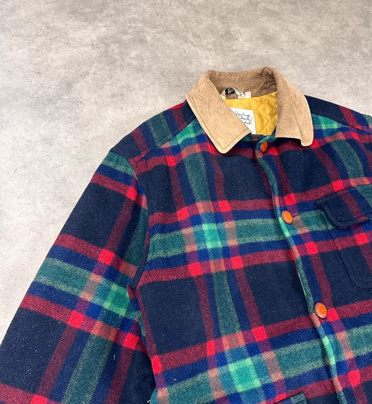 Vintage Levi’s check plaid utility jacket