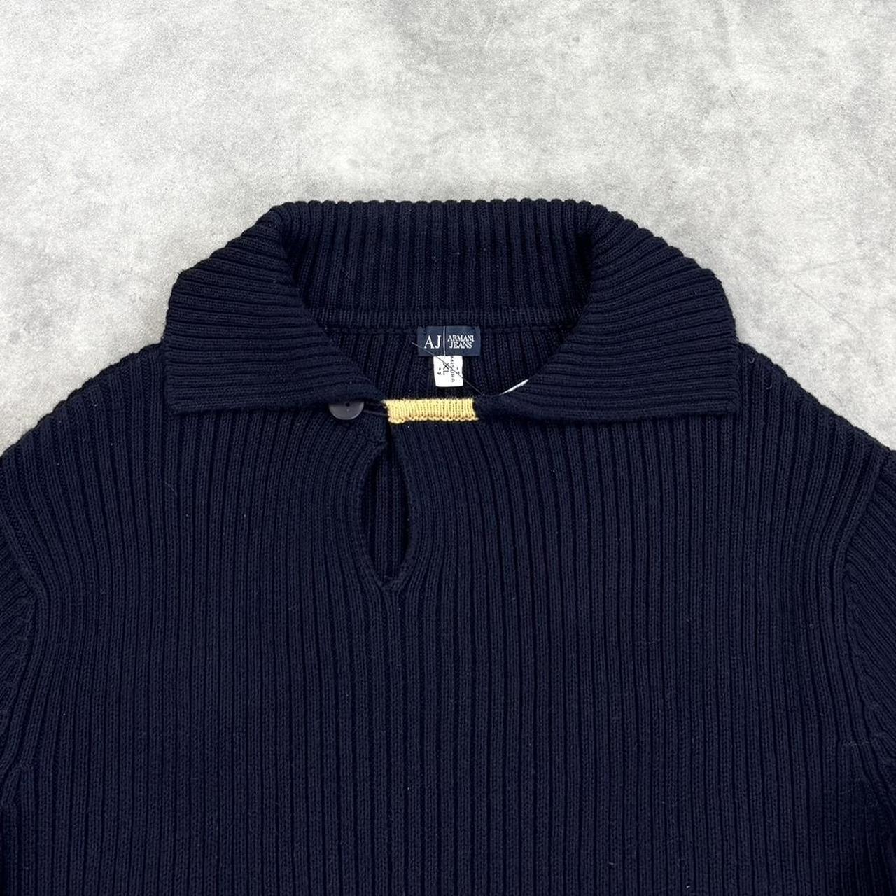 Vintage Armani ribbed knit jumper