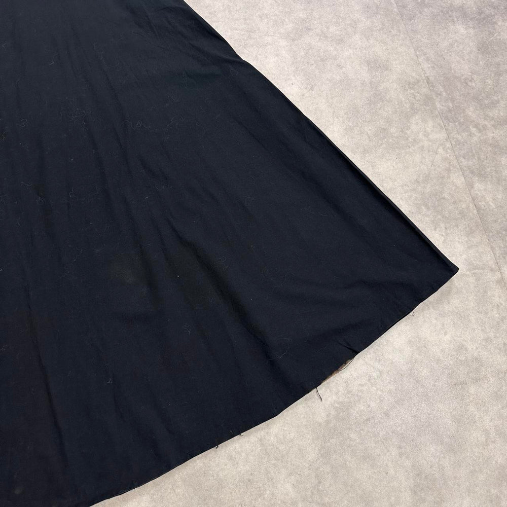 Black maxi skirt with zipper closure