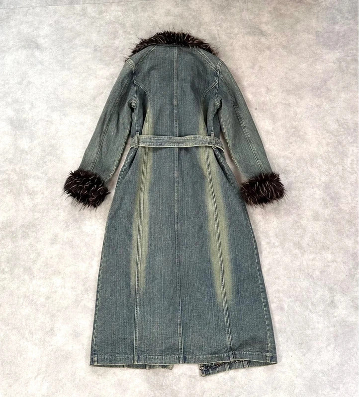 Vintage denim Penny lane coat