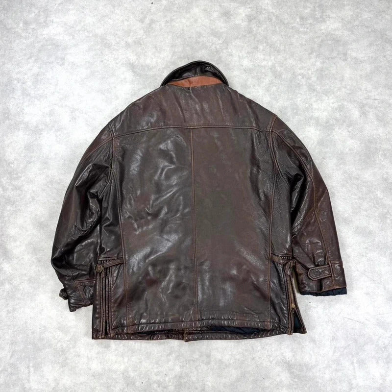 Vintage Timberland leather coat