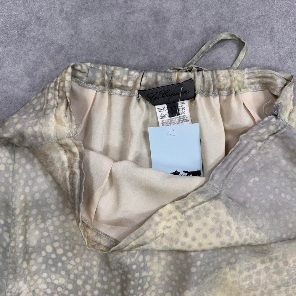 Les Copains tan silky skirt