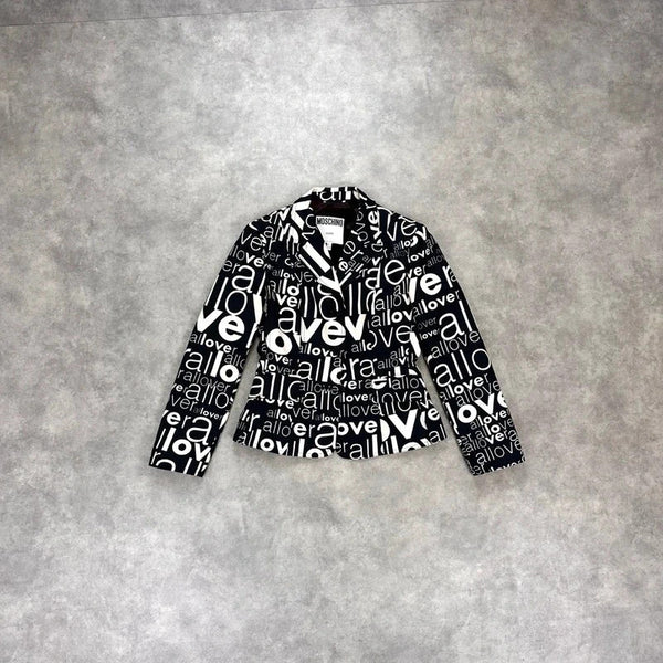 Moschino print blazer