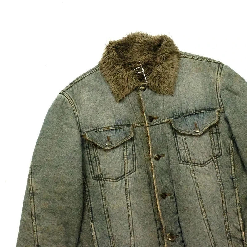 Roberto Cavalli Sherpa Denim Jacket