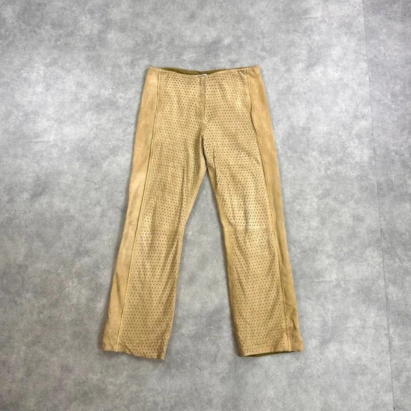 Pancaldi & B tan suede trousers