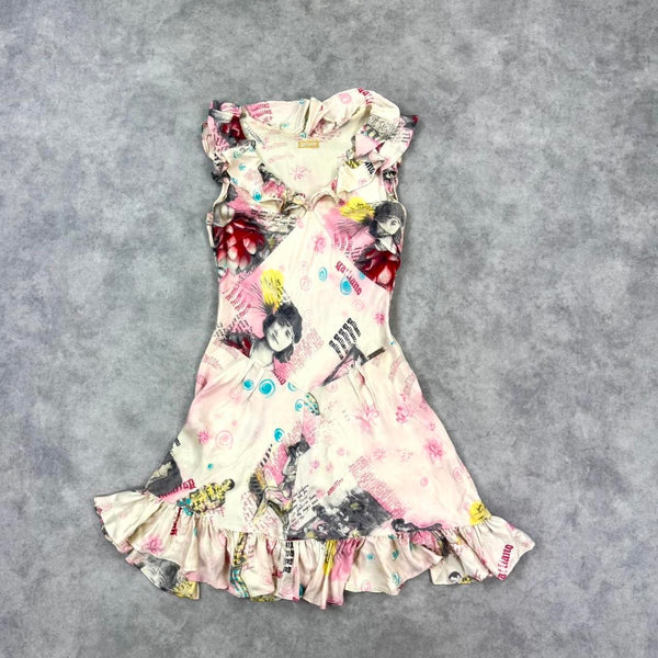 Vintage John Galliano silk print dress