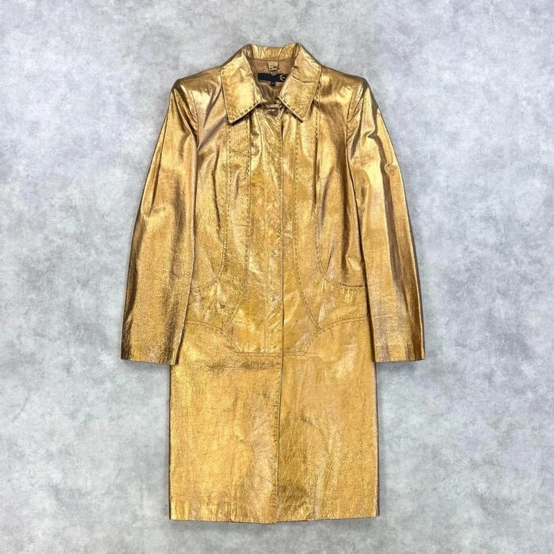 Vintage Roberto Cavalli Leather Coat