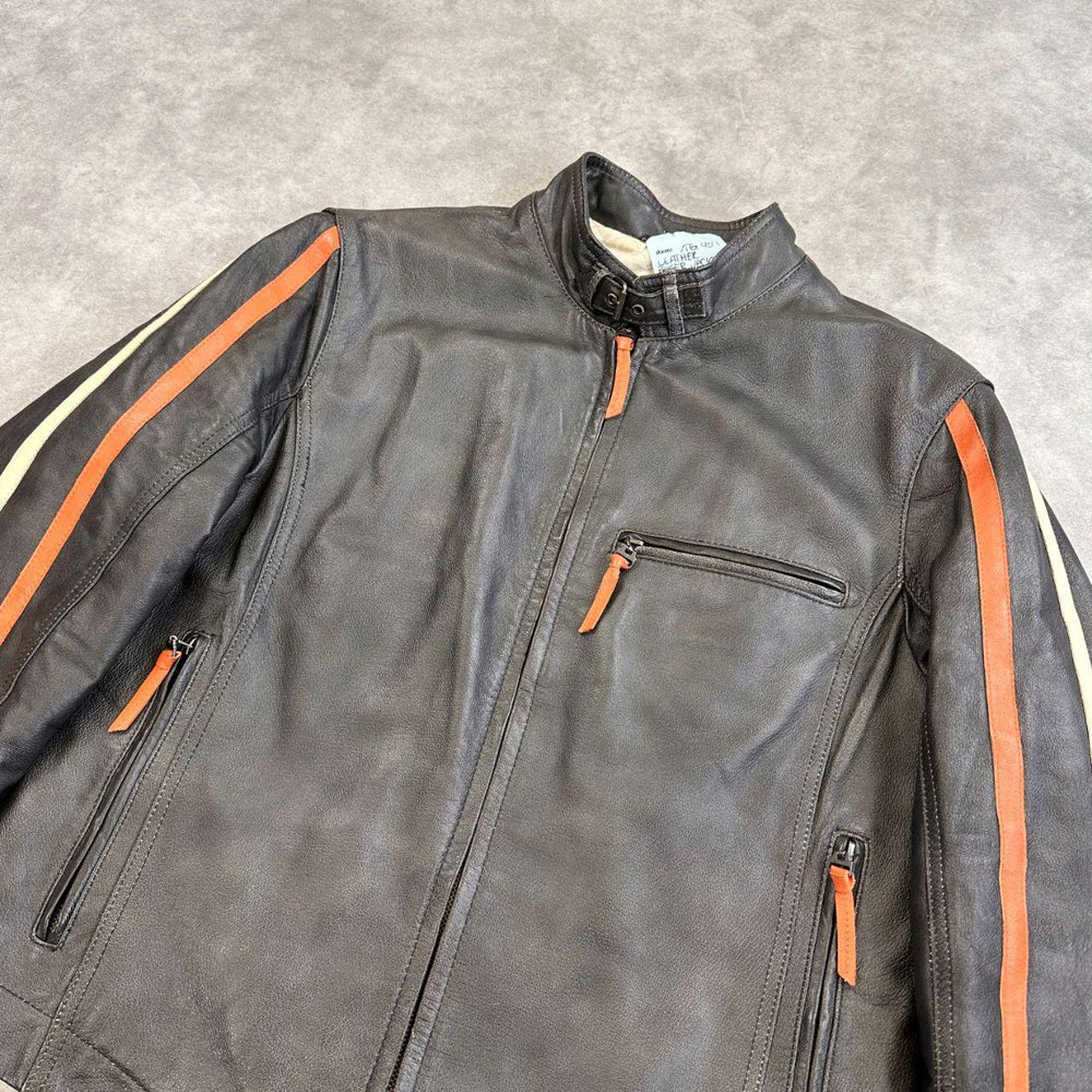 Leather Vera Pelle Bomber Jacket