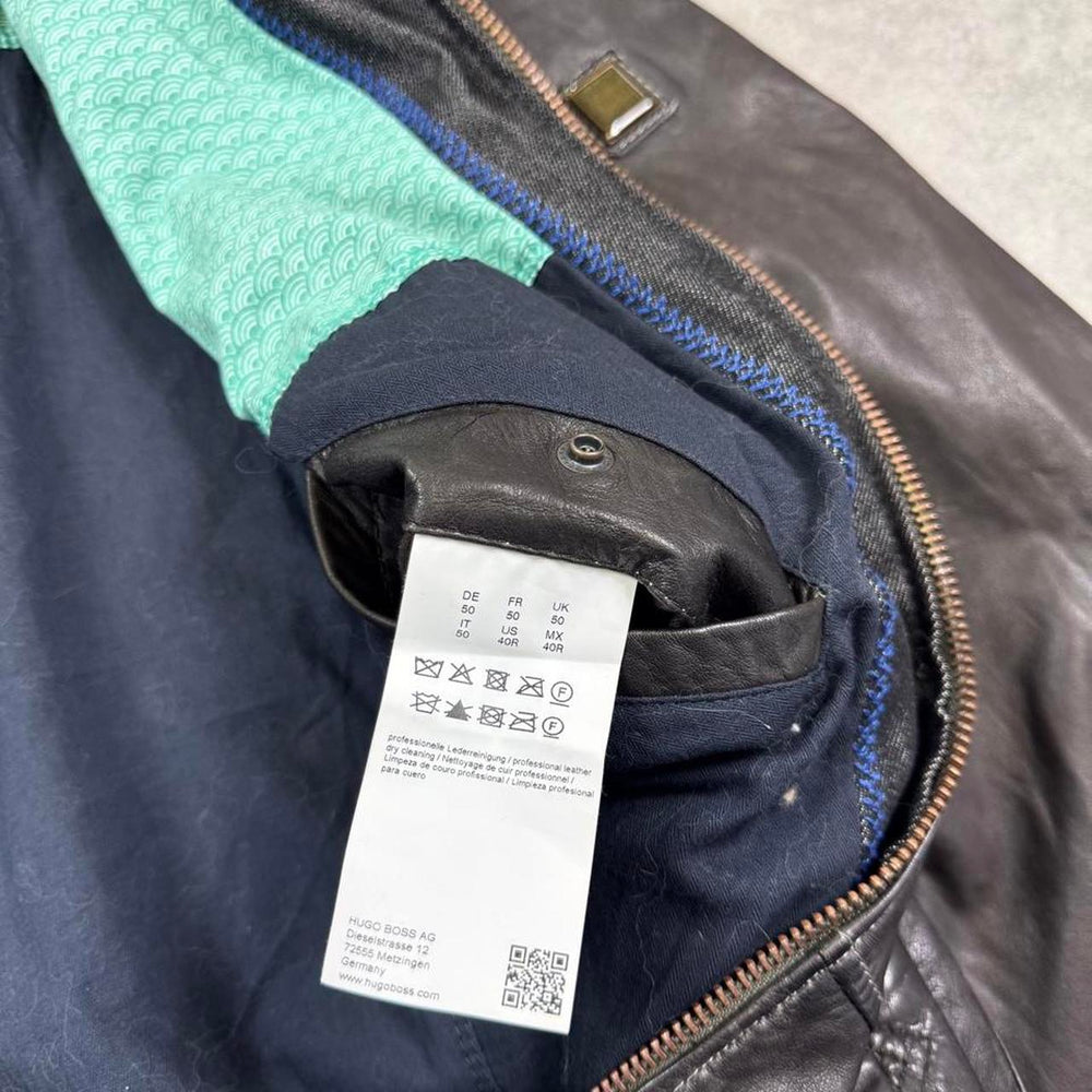 Hugo Boss leather jacket