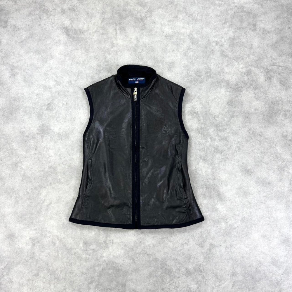 Vintage Ralph Lauren Polo Sport leather gilet