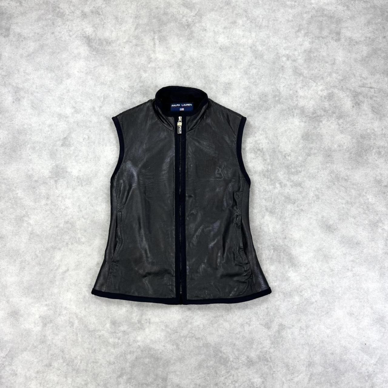 Vintage Ralph Lauren Polo Sport leather gilet