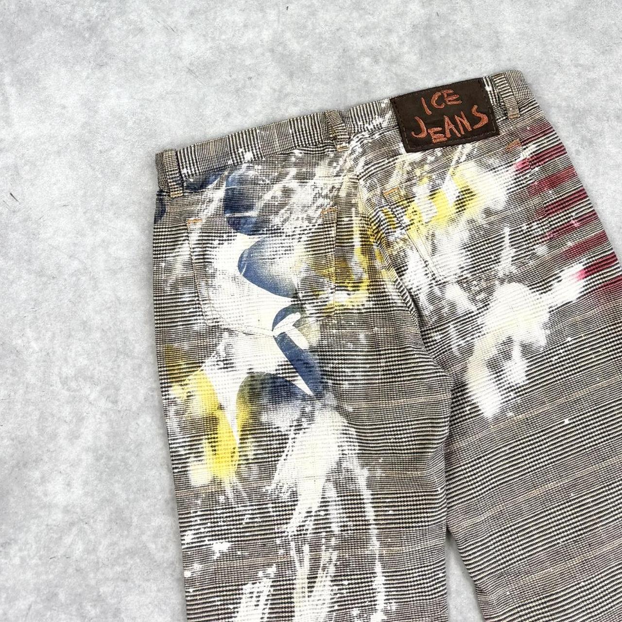 Iceberg print trousers