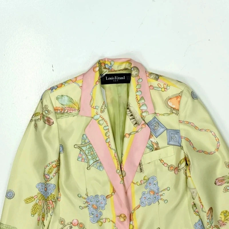 Louis Feraud Blazer / silk print blazer